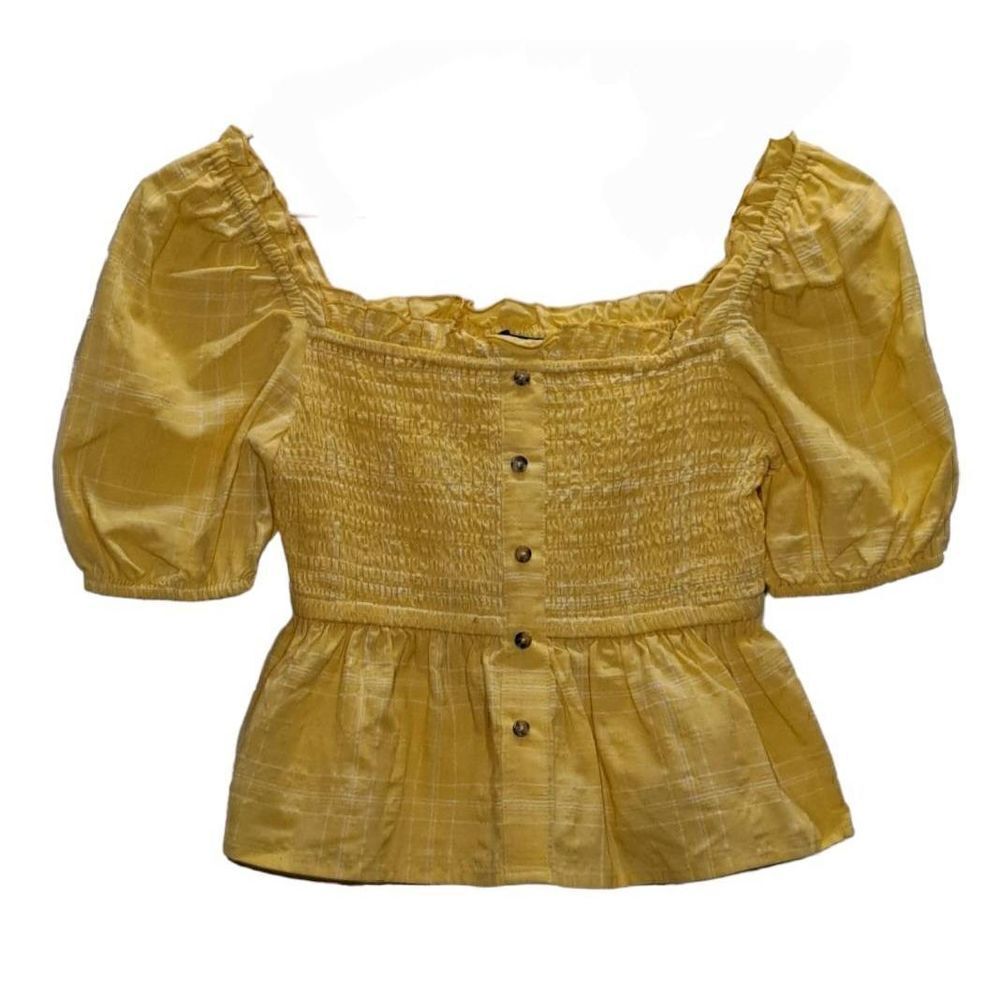 The Fifth Label Hummingbird Check Top Daffodil White 4